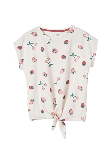 Vertbaudet Bedrucktes T-Shirt für Mädchen, mit Schleife aus Öko-Tex®, Rosa / Lila, 10 Jahre von Vertbaudet