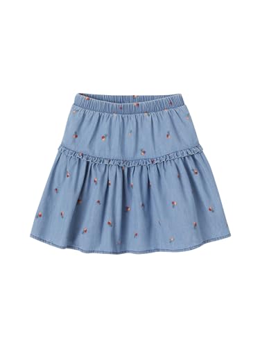 Vertbaudet Bestickter Mädchen Jeansrock Blue Stone 98/104 von Vertbaudet