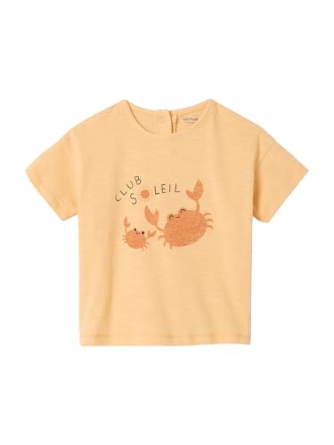Vertbaudet Bio-Kollektion: Baby T-Shirt mit Meeres-Motiven Aprikose 80 von Vertbaudet