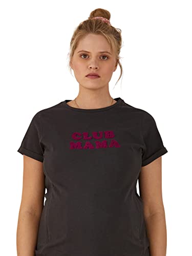 Vertbaudet Bio-Kollektion: T-Shirt für Schwangerschaft & Stillzeit,Club Mama anthrazit 32/34 von Vertbaudet