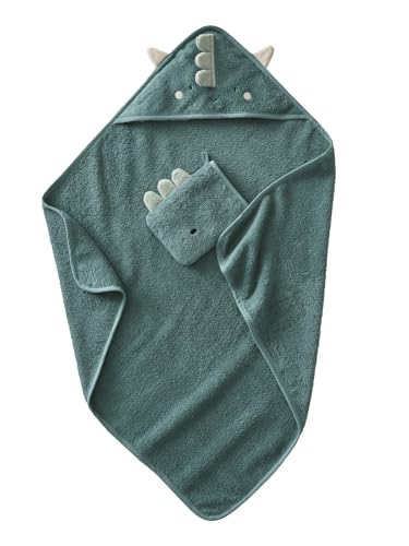 Vertbaudet Cape de bain + Gant Dragon vert 100X100 von Vertbaudet