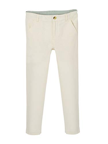 Vertbaudet Festliche Jungen Chinohose, Bundweite verstellbar Hellbeige 98/104 von Vertbaudet