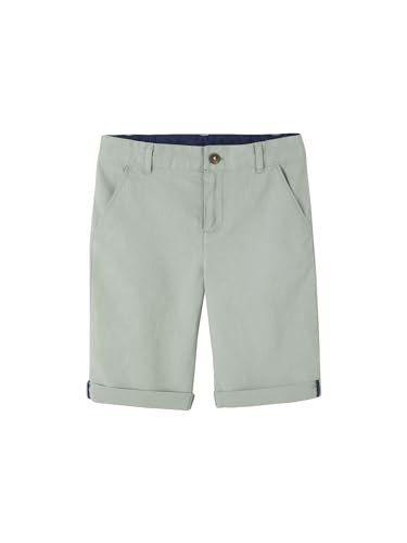 Vertbaudet Festliche Jungen Shorts, Bundweite verstellbar salbeigrün 110 von Vertbaudet