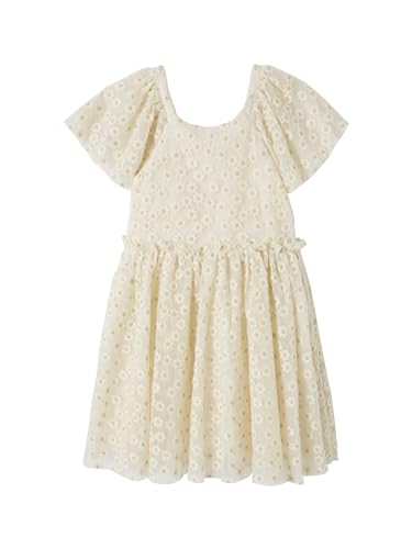 Vertbaudet Festliches Mädchen Tüllkleid mit Stickerei vanille 110 von Vertbaudet