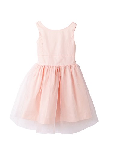 Vertbaudet Festliches Mädchenkleid, Satin und Tüll zartrosa 122 von Vertbaudet