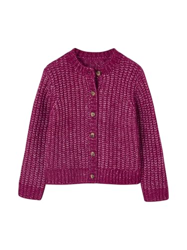 Vertbaudet Flauschige Mädchen Strickjacke dunkelviolett 158 von Vertbaudet