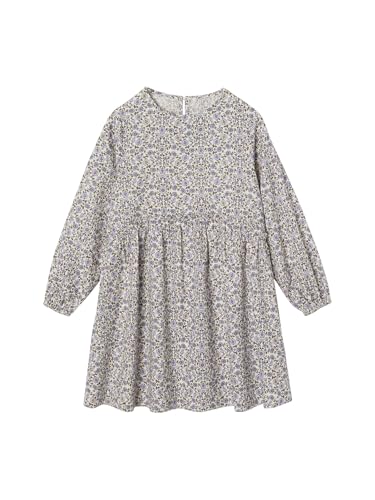 Vertbaudet Geblümtes Mädchen Kleid wollweiß 146/152 von Vertbaudet