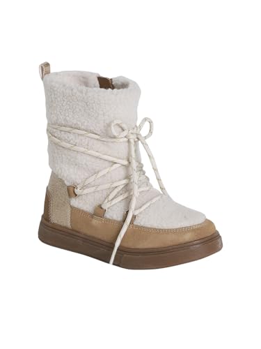 Vertbaudet Gefütterte Kinder Boots mit Glitzerdetails, Schnürung und Reißverschluss Camel 27 von Vertbaudet