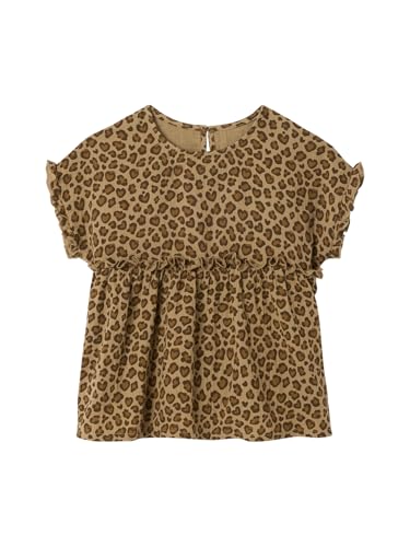 Vertbaudet Gemusterte Mädchen Bluse aus Musselin beige 86 von Vertbaudet