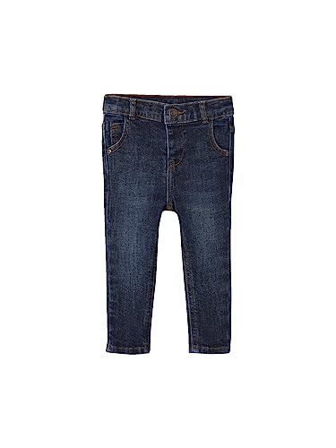 Vertbaudet Gerade Baby Jeans Basic, Bundweite verstellbar Dark Blue 80 von Vertbaudet