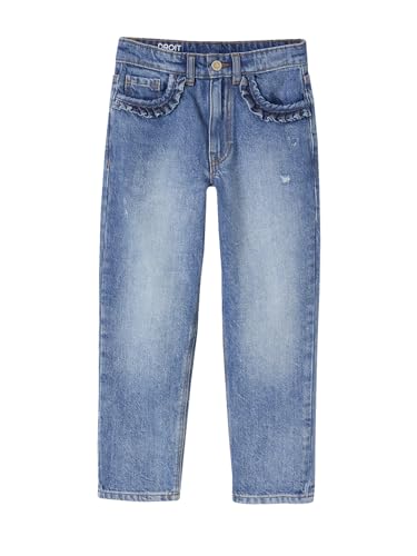 Vertbaudet Gerade Mädchen Jeans, Hüftweite Regular Blue Stone 134 von Vertbaudet