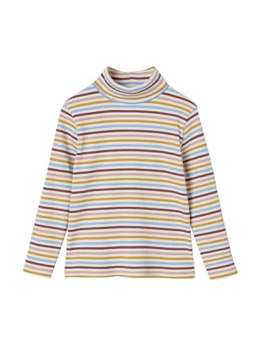 Vertbaudet Geripptes Mädchen Rollkragen-Shirt Mehrfarbig 158 von Vertbaudet