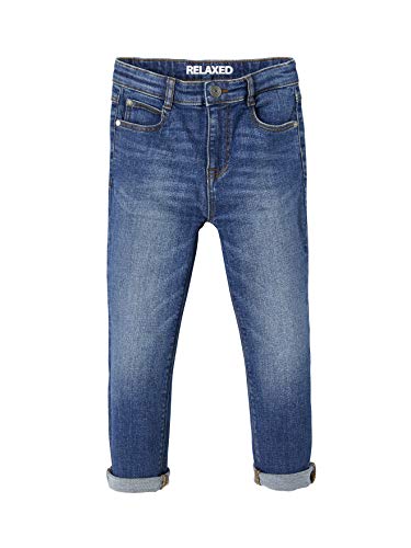 Vertbaudet Jungen Loose-Fit-Jeans, Bundweite verstellbar Blue Stone 122 von Vertbaudet