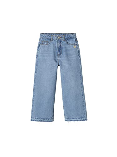 Vertbaudet Jeans für Mädchen, mit ausgefranster Strümpfe, blau, 10 Jahre von Vertbaudet