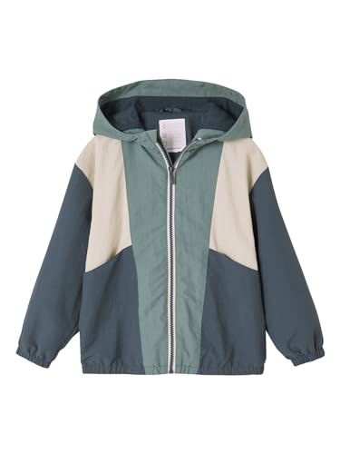 Vertbaudet Jungen Anorak, Colorblock-Style aqua 98/104 von Vertbaudet