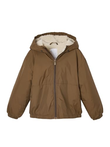 Vertbaudet Jungen Anorak mit Teddyfleece-Futter karamell 158/164 von Vertbaudet