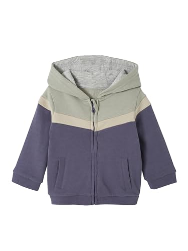 Vertbaudet Jungen Baby Kapuzensweatjacke Oeko-Tex aqua 80 von Vertbaudet