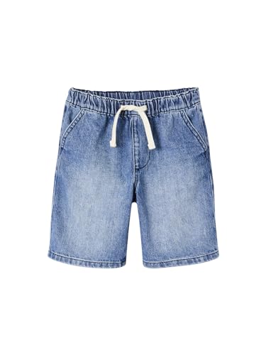 Vertbaudet Jungen Jeans-Shorts mit Schlupfbund Oeko-Tex Blue Stone 134 von Vertbaudet