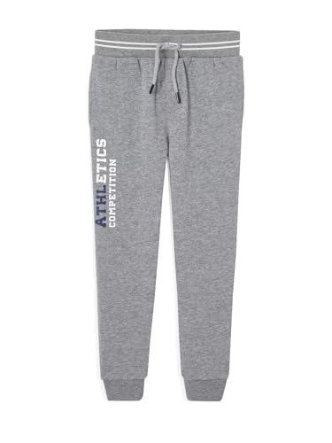 Vertbaudet Jungen Jogginghose mit Recycling-Polyester grau meliert 122 von Vertbaudet