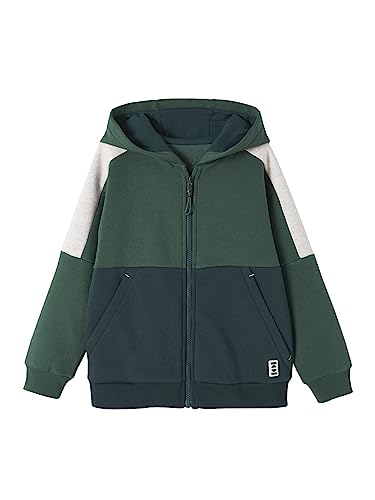 VERTBAUDET Jungen Kapuzensweatjacke tannengrün 98/104 von Vertbaudet