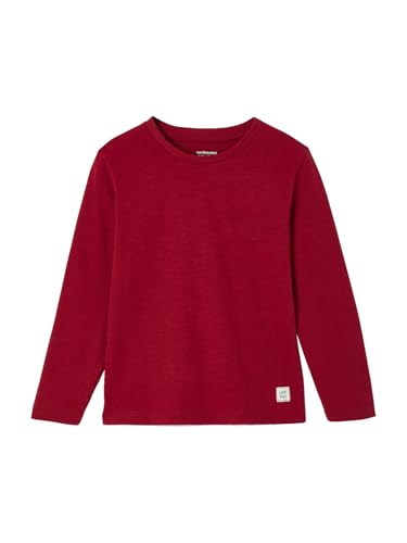 Vertbaudet Jungen Langarmshirt Basic rot 98/104 von Vertbaudet