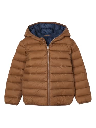 Vertbaudet Jungen Light-Steppjacke mit Kapuze und Recycling-Polyester hellbraun 116 von Vertbaudet