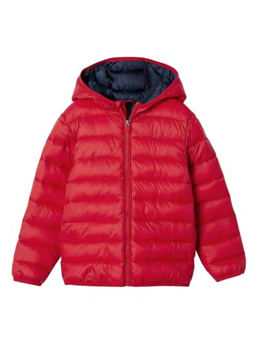 Vertbaudet Jungen Light-Steppjacke mit Kapuze und Recycling-Polyester rot 110 von Vertbaudet