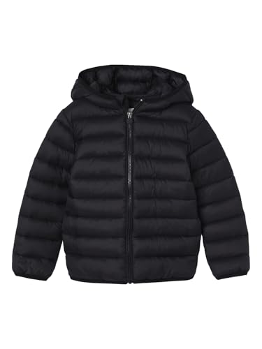 Vertbaudet Jungen Light-Steppjacke mit Kapuze und Recycling-Polyester schwarz 140 von Vertbaudet