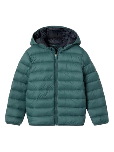 Vertbaudet Jungen Light-Steppjacke mit Kapuze und Recycling-Polyester smaragdgrün 98/104 von Vertbaudet