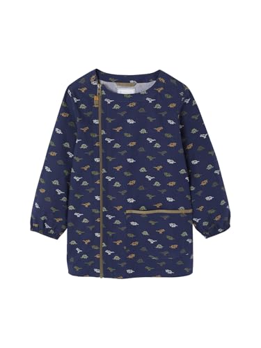 Vertbaudet Jungen Malkittel DINOSAURIER indigo-blau 98/104 von Vertbaudet