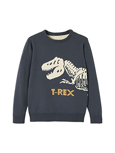 Vertbaudet Jungen Pullover, T-Rex Marine 86 von Vertbaudet