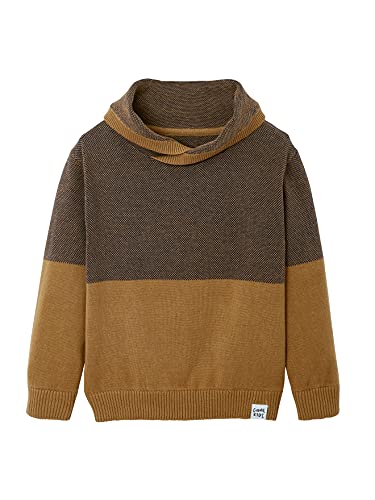 Vertbaudet Jungen Pullover mit Kragen Oeko Tex® Hellbraun 146/152 von Vertbaudet