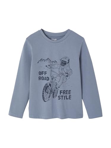 Vertbaudet Jungen Shirt Basic Mittelblau 140 von Vertbaudet