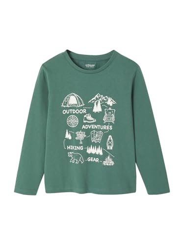 Vertbaudet Jungen Shirt Basic tannengrün 140 von Vertbaudet