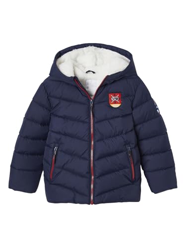 Vertbaudet Jungen Skijacke mit Fleecefutter und Recycling-Polyester Marine 128 von Vertbaudet