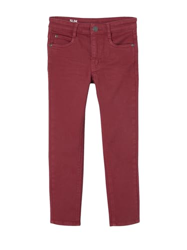 Vertbaudet Jungen Slim-Fit-Hose, Hüftweite Regular terrakotta Farbe 140 von Vertbaudet