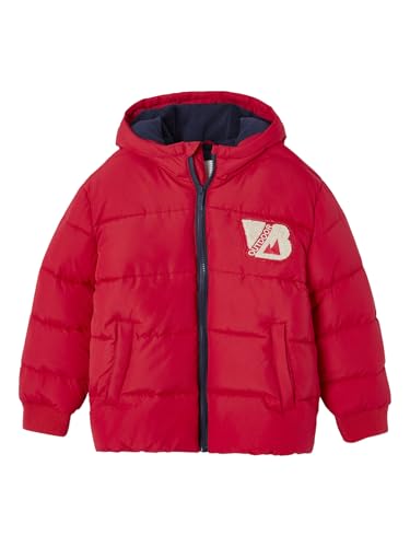 Vertbaudet Jungen Steppjacke im College-Stil mit Recycling-Polyester rot 128 von Vertbaudet