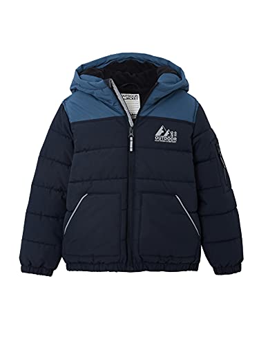 Vertbaudet Jungen Steppjacke mit Kapuze, Recycling-Polyester Marine 134 von Vertbaudet