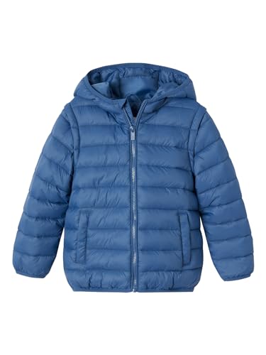 Vertbaudet Jungen Steppjacke mit abnehmbaren Ärmeln & Recycling-Polyester petrol 152 von Vertbaudet