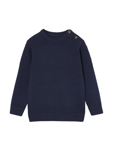 Vertbaudet Jungen Strickpullover Nachtblau 86 von Vertbaudet
