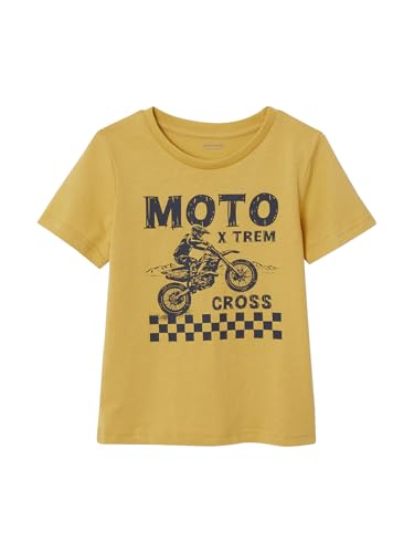 Vertbaudet Jungen T-Shirt Basic mit Print vorn Ocker 152 von Vertbaudet