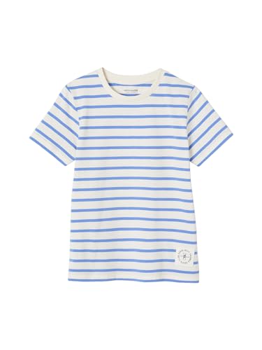 Vertbaudet Jungen T-Shirt mit Streifen azurblau 152 von Vertbaudet