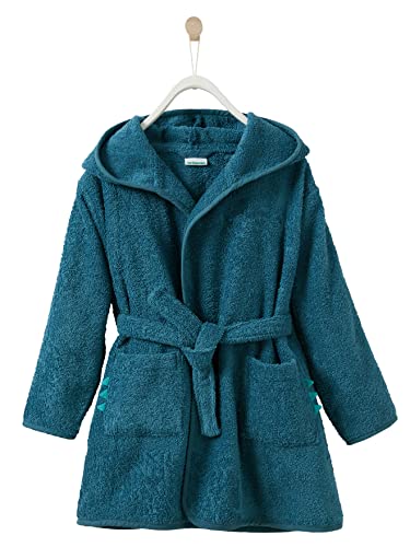 Vertbaudet Kinder Bademantel, Dino-Kostüm blau 128 von Vertbaudet