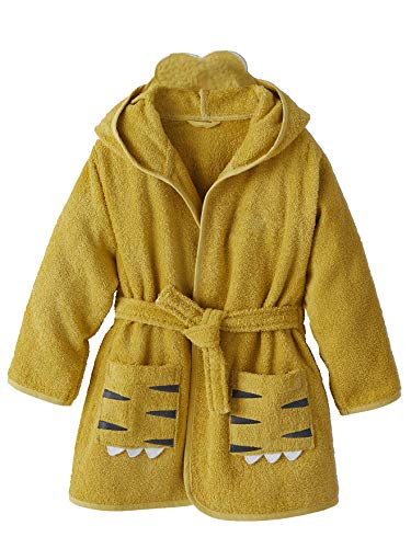 Vertbaudet Kinder Bademantel, Tiger-Kostüm senfgelb 116 von Vertbaudet