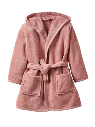 Vertbaudet Kinder Bademantel mit Recycling-Baumwolle rosenholz 98/104 von Vertbaudet