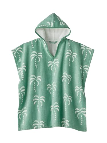 Vertbaudet Kinder Badeponcho mit Recycling-Baumwolle mintgrün 104/116 von Vertbaudet