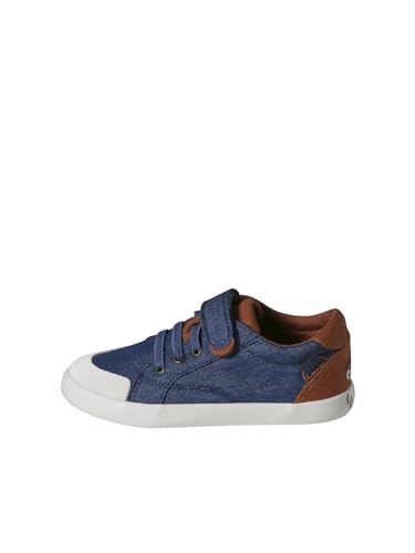 Vertbaudet Kinder Stoff-Sneakers mit Anziehtrick Jeansblau 25 von Vertbaudet