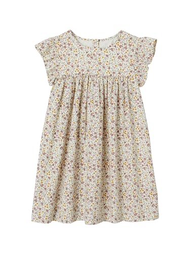 Vertbaudet Kurzärmeliges Mädchen Sommerkleid wollweiß 110 von Vertbaudet