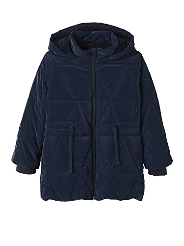 Vertbaudet Lange Mädchen Winterjacke mit Recycling-Polyester dark blue 122 von Vertbaudet