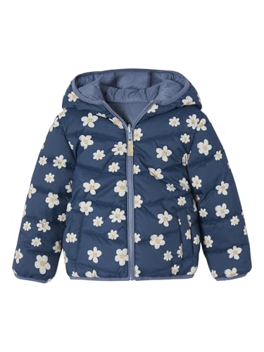 Vertbaudet Leichte Mädchen Wende-Steppjacke mit Recycling-Polyester marine 158 von Vertbaudet
